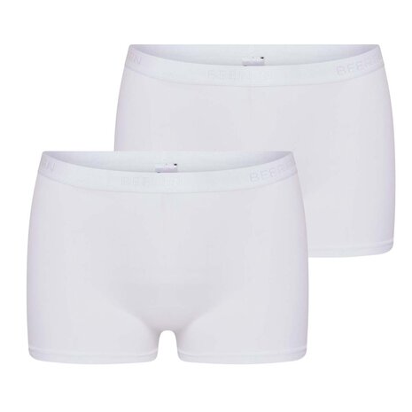 2 pack dames boxershort Beeren Young Wit